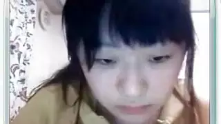 ذكر منفرد مع ديك كبيرة كومينغ على كاميرا ويب